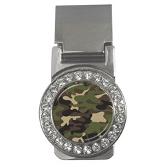 Texture-military-camouflage-repeats-seamless-army-green-hunting Money Clips (cz)  by Salman4z