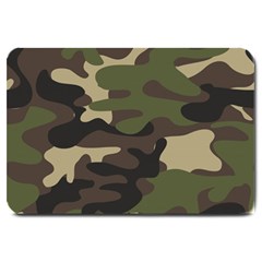 Texture-military-camouflage-repeats-seamless-army-green-hunting Large Doormat by Salman4z