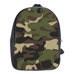 Texture-military-camouflage-repeats-seamless-army-green-hunting School Bag (large) by Salman4z