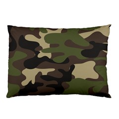 Texture-military-camouflage-repeats-seamless-army-green-hunting Pillow Case (two Sides) by Salman4z