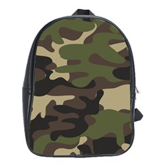 Texture-military-camouflage-repeats-seamless-army-green-hunting School Bag (xl) by Salman4z