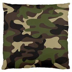 Texture-military-camouflage-repeats-seamless-army-green-hunting Standard Premium Plush Fleece Cushion Case (one Side) by Salman4z