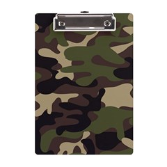 Texture-military-camouflage-repeats-seamless-army-green-hunting A5 Acrylic Clipboard by Salman4z