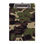 Texture-military-camouflage-repeats-seamless-army-green-hunting A5 Acrylic Clipboard Front