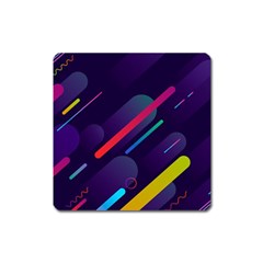 Colorful-abstract-background Square Magnet by Salman4z