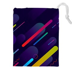 Colorful-abstract-background Drawstring Pouch (5xl) by Salman4z