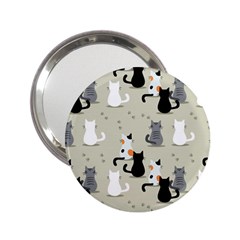 Cute-cat-seamless-pattern 2 25  Handbag Mirrors by Salman4z