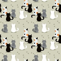 Cute-cat-seamless-pattern Play Mat (square) by Salman4z