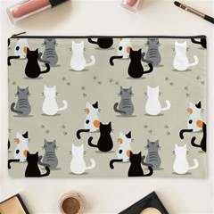 Cute-cat-seamless-pattern Cosmetic Bag (xxxl) by Salman4z