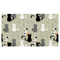 Cute-cat-seamless-pattern Banner And Sign 7  X 4  by Salman4z