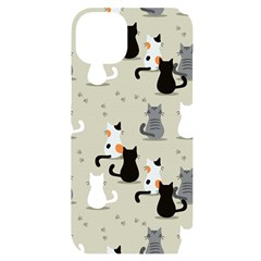 Cute-cat-seamless-pattern Iphone 14 Plus Black Uv Print Case by Salman4z