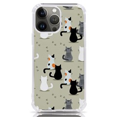 Cute-cat-seamless-pattern Iphone 13 Pro Max Tpu Uv Print Case