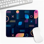 Gradient Geometric Shapes Dark Background Large Mousepad Front