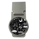 Vector-set-sketch-drawn-with-space Money Clips (Round)  Front