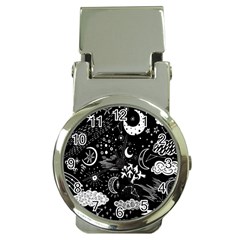 Vector-set-sketch-drawn-with-space Money Clip Watches by Salman4z