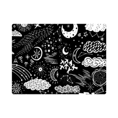 Vector-set-sketch-drawn-with-space Premium Plush Fleece Blanket (mini) by Salman4z