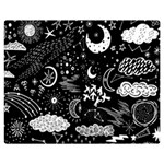 Vector-set-sketch-drawn-with-space Premium Plush Fleece Blanket (Medium) 60 x50  Blanket Front