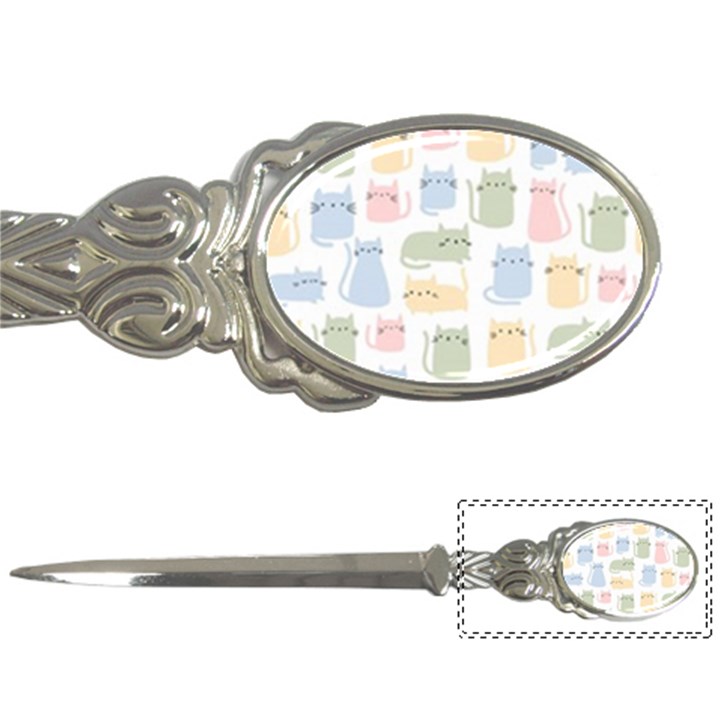 Cute-cat-colorful-cartoon-doodle-seamless-pattern Letter Opener