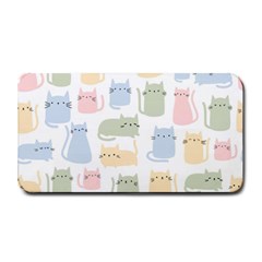 Cute-cat-colorful-cartoon-doodle-seamless-pattern Medium Bar Mat by Salman4z