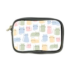 Cute-cat-colorful-cartoon-doodle-seamless-pattern Coin Purse by Salman4z