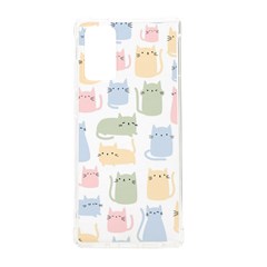 Cute-cat-colorful-cartoon-doodle-seamless-pattern Samsung Galaxy Note 20 Tpu Uv Case by Salman4z