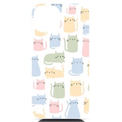 Cute-cat-colorful-cartoon-doodle-seamless-pattern Iphone 14 Black Uv Print Case