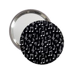 Chalk-music-notes-signs-seamless-pattern 2 25  Handbag Mirrors by Salman4z