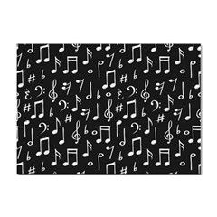 Chalk-music-notes-signs-seamless-pattern Sticker A4 (10 Pack) by Salman4z