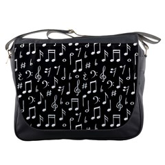 Chalk-music-notes-signs-seamless-pattern Messenger Bag by Salman4z