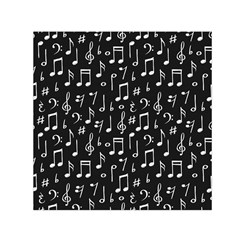 Chalk-music-notes-signs-seamless-pattern Square Satin Scarf (30  X 30 ) by Salman4z