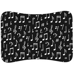 Chalk-music-notes-signs-seamless-pattern Velour Seat Head Rest Cushion by Salman4z