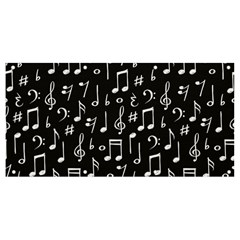 Chalk-music-notes-signs-seamless-pattern Banner And Sign 8  X 4  by Salman4z