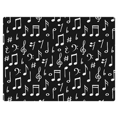 Chalk-music-notes-signs-seamless-pattern Premium Plush Fleece Blanket (extra Small) by Salman4z