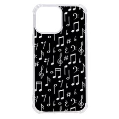 Chalk-music-notes-signs-seamless-pattern Iphone 13 Pro Max Tpu Uv Print Case by Salman4z