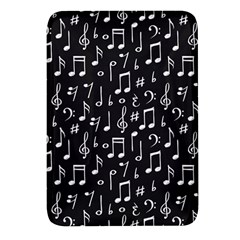 Chalk-music-notes-signs-seamless-pattern Rectangular Glass Fridge Magnet (4 Pack) by Salman4z