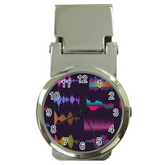 Colorful-sound-wave-set Money Clip Watches by Salman4z