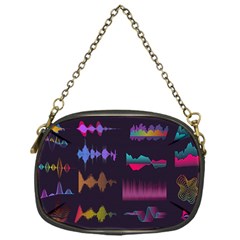 Colorful-sound-wave-set Chain Purse (one Side) by Salman4z