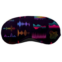 Colorful-sound-wave-set Sleeping Mask by Salman4z