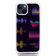 Colorful-sound-wave-set Iphone 14 Tpu Uv Print Case