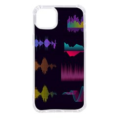 Colorful-sound-wave-set Iphone 14 Plus Tpu Uv Print Case by Salman4z