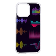 Colorful-sound-wave-set Iphone 14 Pro Max Tpu Uv Print Case by Salman4z