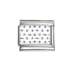 Insects-icons-square-seamless-pattern Italian Charm (9mm) by Salman4z