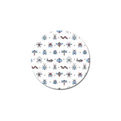 Insects-icons-square-seamless-pattern Golf Ball Marker (10 Pack) by Salman4z