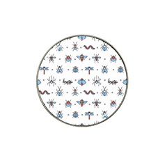 Insects-icons-square-seamless-pattern Hat Clip Ball Marker by Salman4z