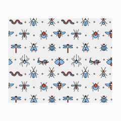 Insects-icons-square-seamless-pattern Small Glasses Cloth by Salman4z