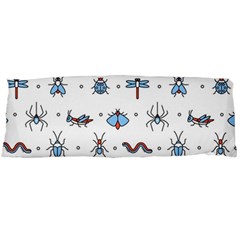 Insects-icons-square-seamless-pattern Body Pillow Case (dakimakura) by Salman4z