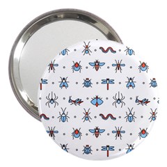 Insects-icons-square-seamless-pattern 3  Handbag Mirrors by Salman4z