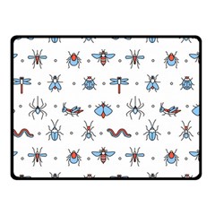 Insects-icons-square-seamless-pattern Two Sides Fleece Blanket (small) by Salman4z