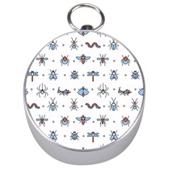 Insects-icons-square-seamless-pattern Silver Compasses by Salman4z