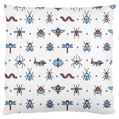 Insects-icons-square-seamless-pattern Standard Premium Plush Fleece Cushion Case (two Sides) by Salman4z